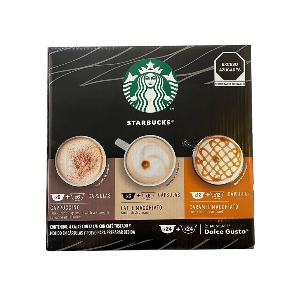 48 Cápsulas Starbucks Dolce Gusto 664955 Varios Sabores Cst