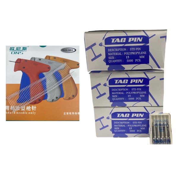 Pistola Etiquetadora Para Ropa con 15000 Plastiflechas y 6 Agujas