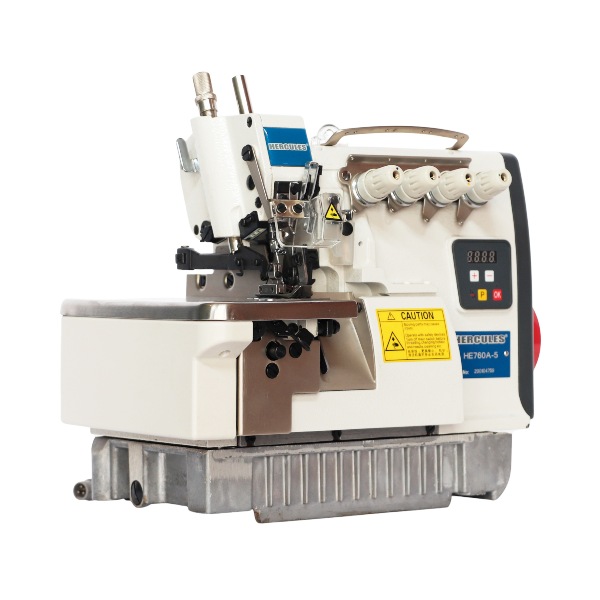 MAQUINA INDUSTRIAL HERCULES OVERLOCK 5 HILOS MOTOR SERVO
