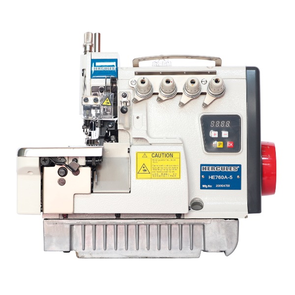 MAQUINA INDUSTRIAL HERCULES OVERLOCK 5 HILOS MOTOR SERVO