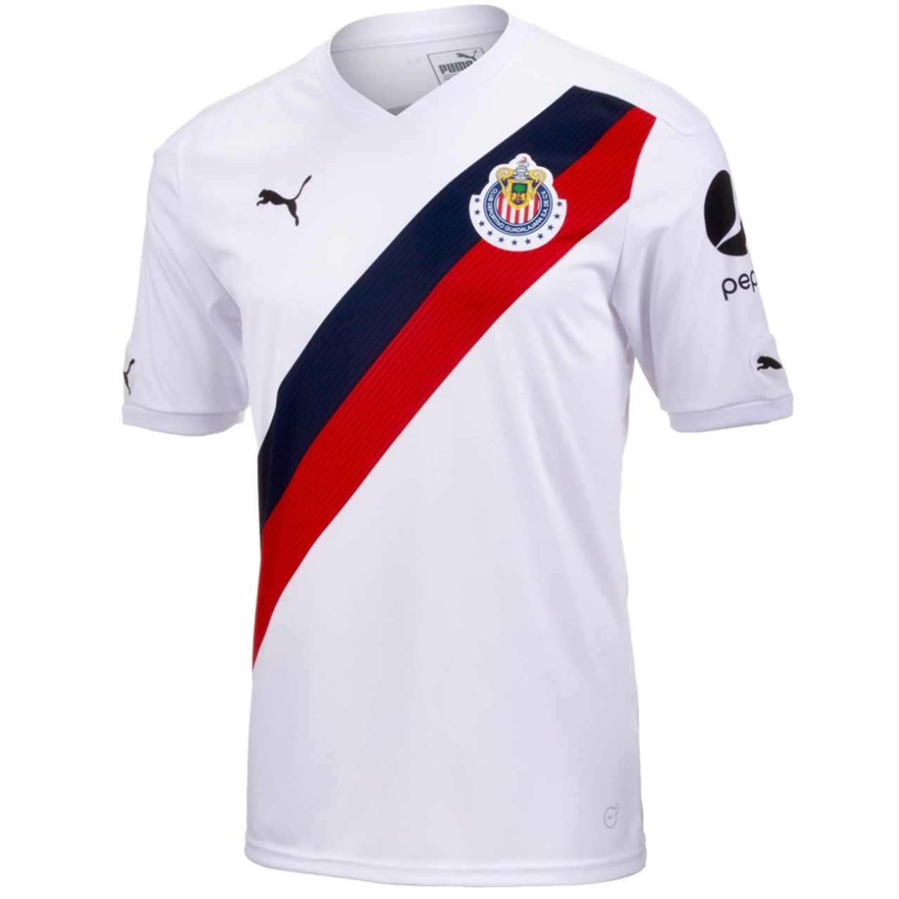 Jersey Puma de las Chivas del Guadalajara de Visitante Blanca Franja