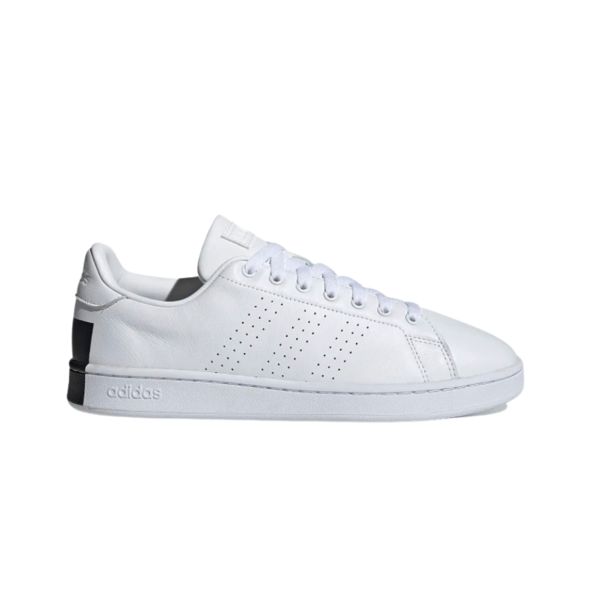 Tenis Adidas Advantage Blanco Negro de Caballero