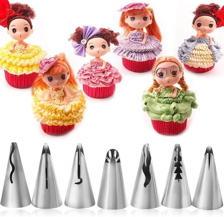 Kit 107 piezas para Decoración de Pasteles con Base Giratoria y Duyas Rusas