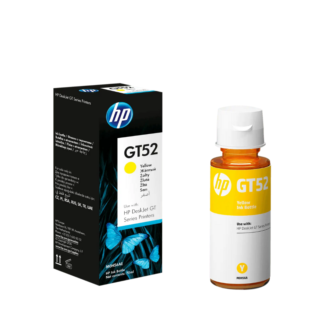 Kit 4 Botella Tinta Hp Gt53 Negro Gt52 Cian Magenta Amarilo Originales