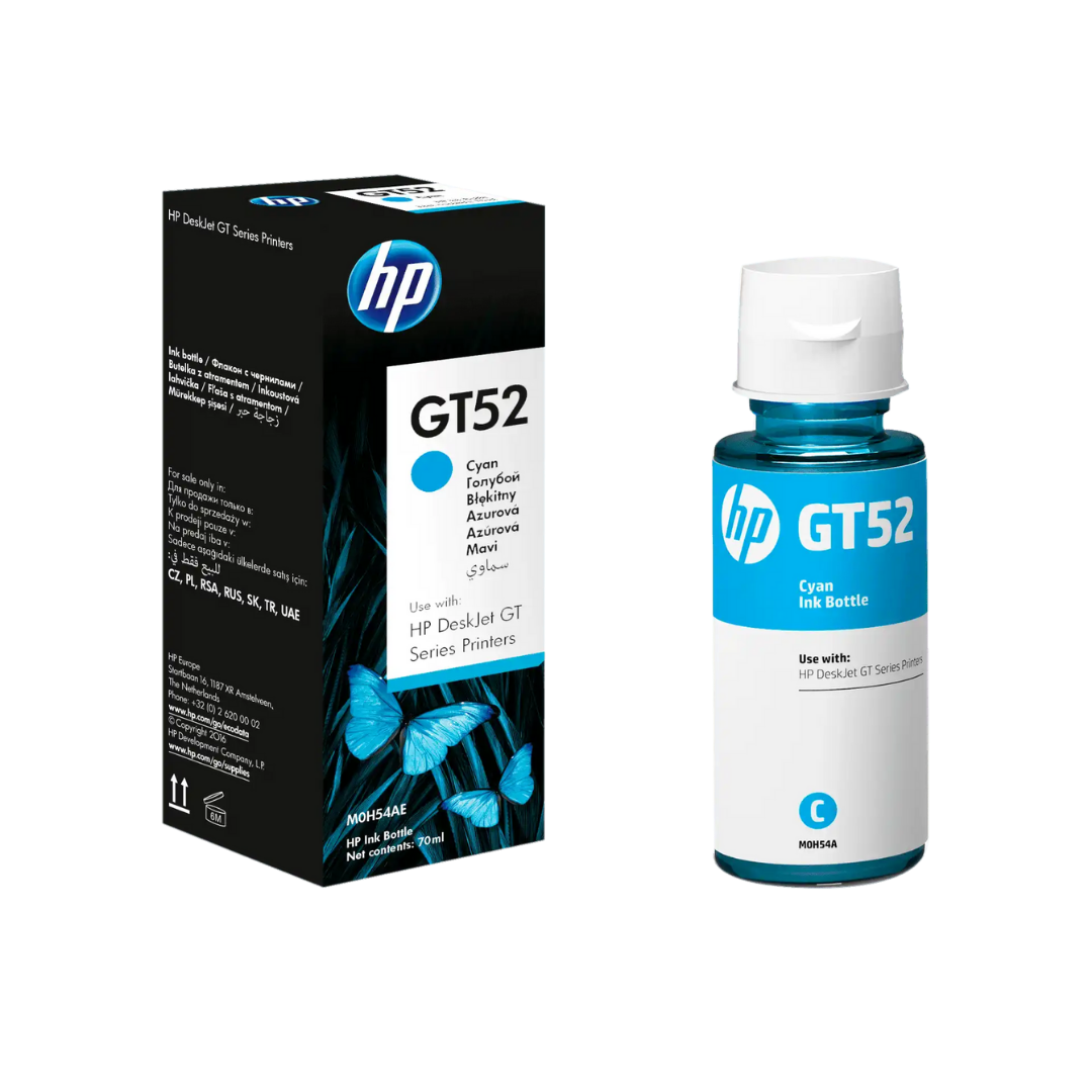 Kit 4 Botella Tinta Hp Gt53 Negro Gt52 Cian Magenta Amarilo Originales