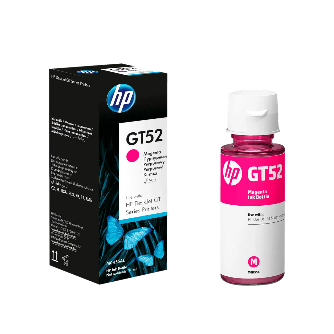 Kit 4 Botella Tinta Hp Gt53 Negro Gt52 Cian Magenta Amarilo Originales