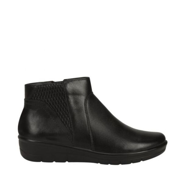 Botines confort Calzado Pazstor para pie diabético para mujer, color negro, 7512 1010276