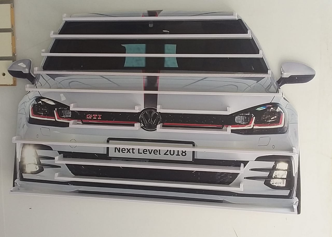 Exhibidor Para Autos A Escala 70 X45 Golf GTI