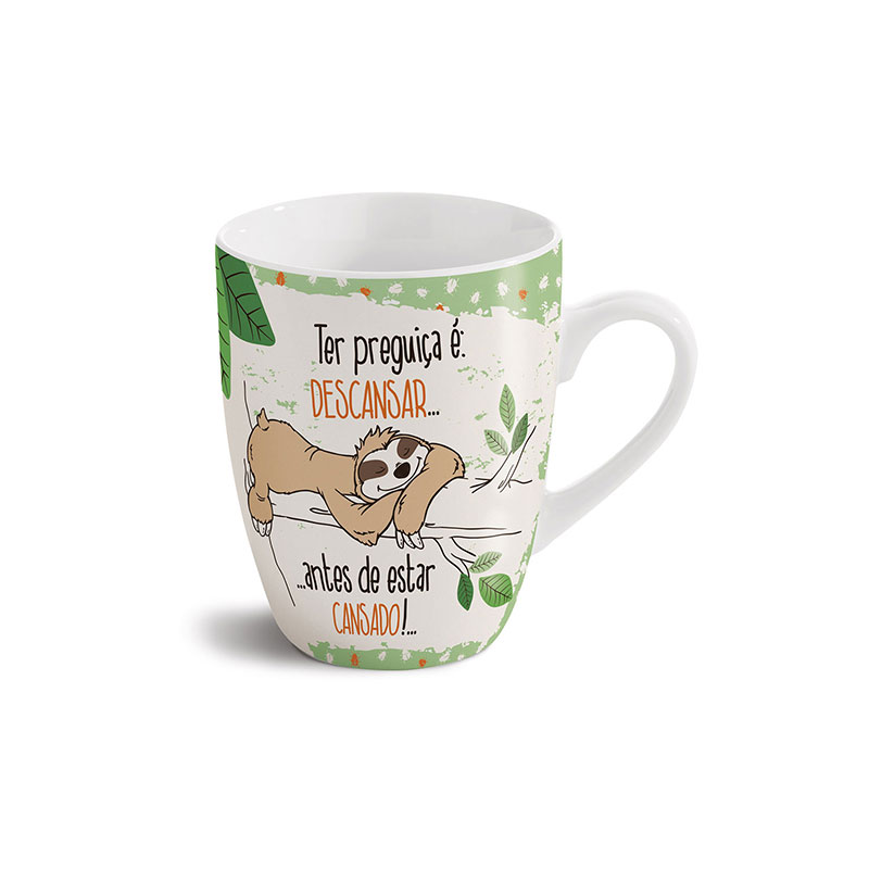 TAZA PEREZOSO DESCANSA ANTES DE ESTAR CANSADO