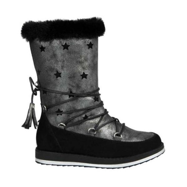 Botas Ugg para niña, marca Urban Shoes, negras con adorno de estrellas 2359 997710