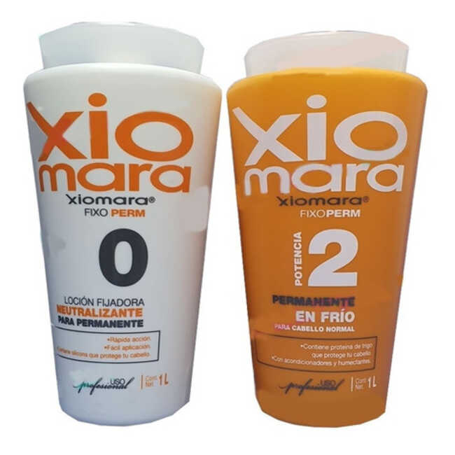 Permanente Potencia 2 + Loción Neutralizante 0 Xiomara 1L 
