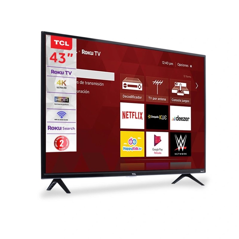 Pantalla con Escalador a 4K Creative Pro 43" Roku 43S425 - Negro