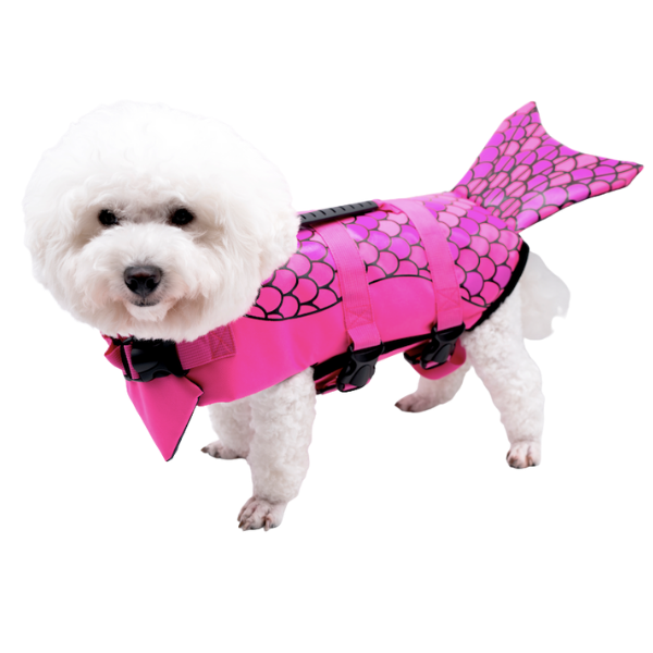 Chalecos Salvavidas Para Perro Mediano (L) Sirena Morado