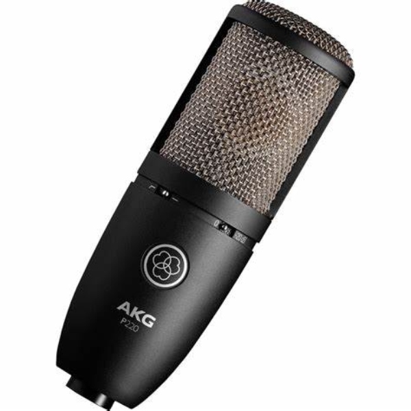 MICROFONO AKG DE CONDENSADOR IDEAL PARA VOZ PRINCIPAL O INSTRUMENTOS DE METAL P220			