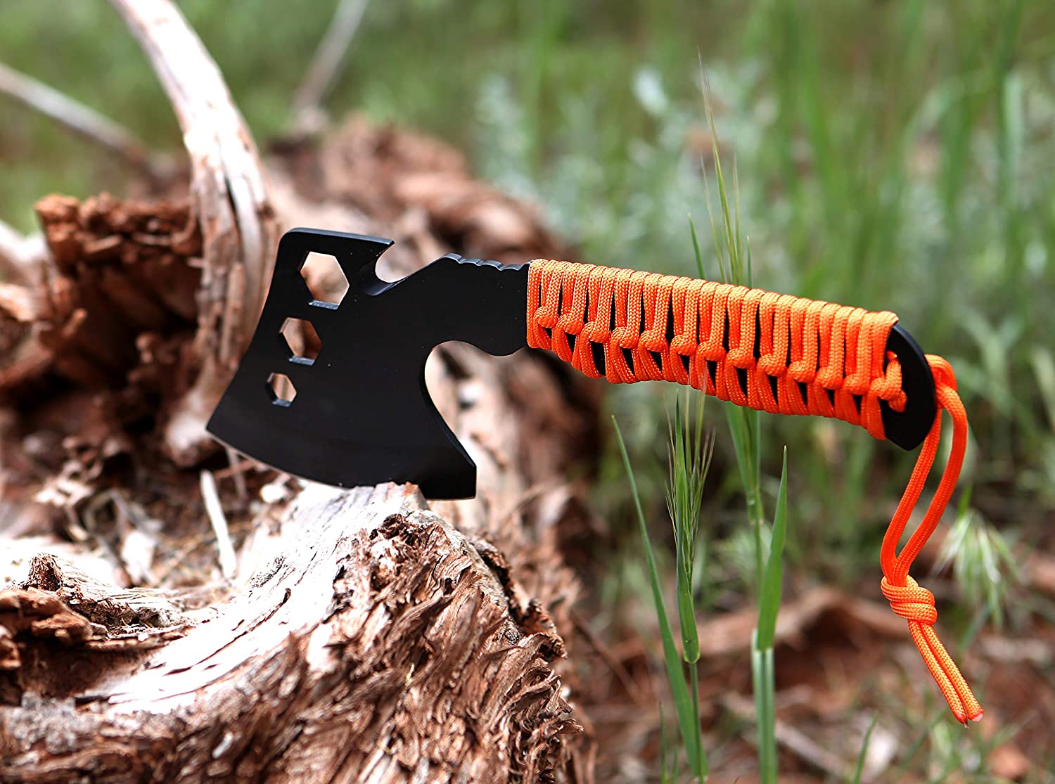 Hacha Con Pedernal Para Campamento