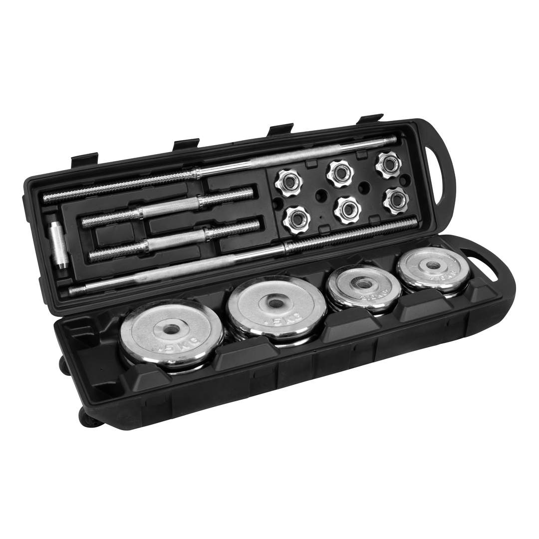 Set de barras y mancuernas 50kg