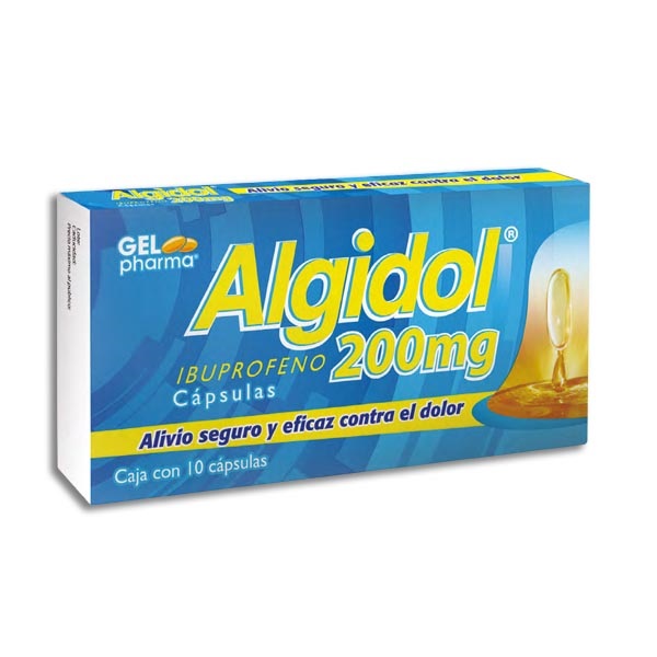 Algidol Ibuprofeno 200 mg -- 10 capsulas