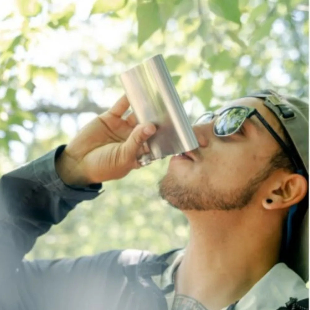 Licorera Anforita Acero Inoxidable 8onz De Bolsillo STANSPORT MOD. 367-333