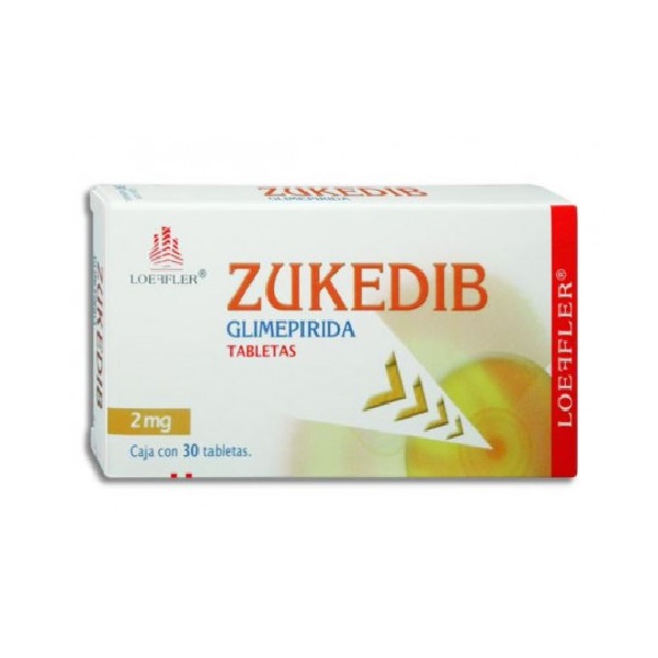 Zukedib Glimepirida 2mg -- 30 tabletas