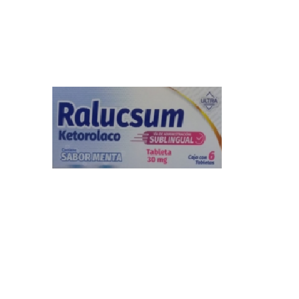 Ralucsum Ketorolaco Sublingual 30mg -- 6 tabletas