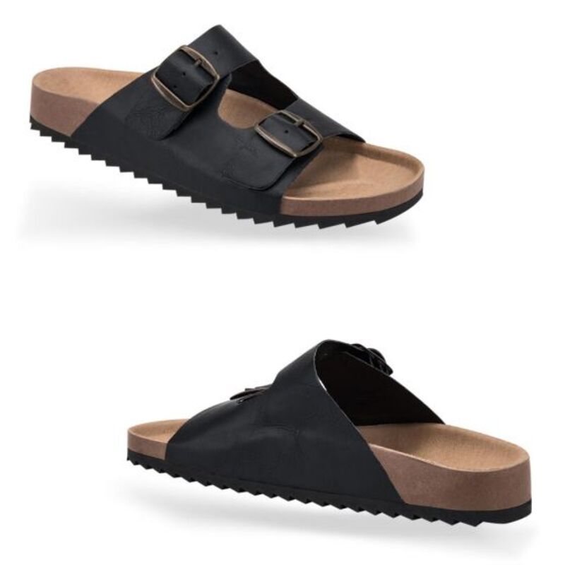 Sandalia Para Hombre Casual Con Broches Color Negro 271 - Main Image