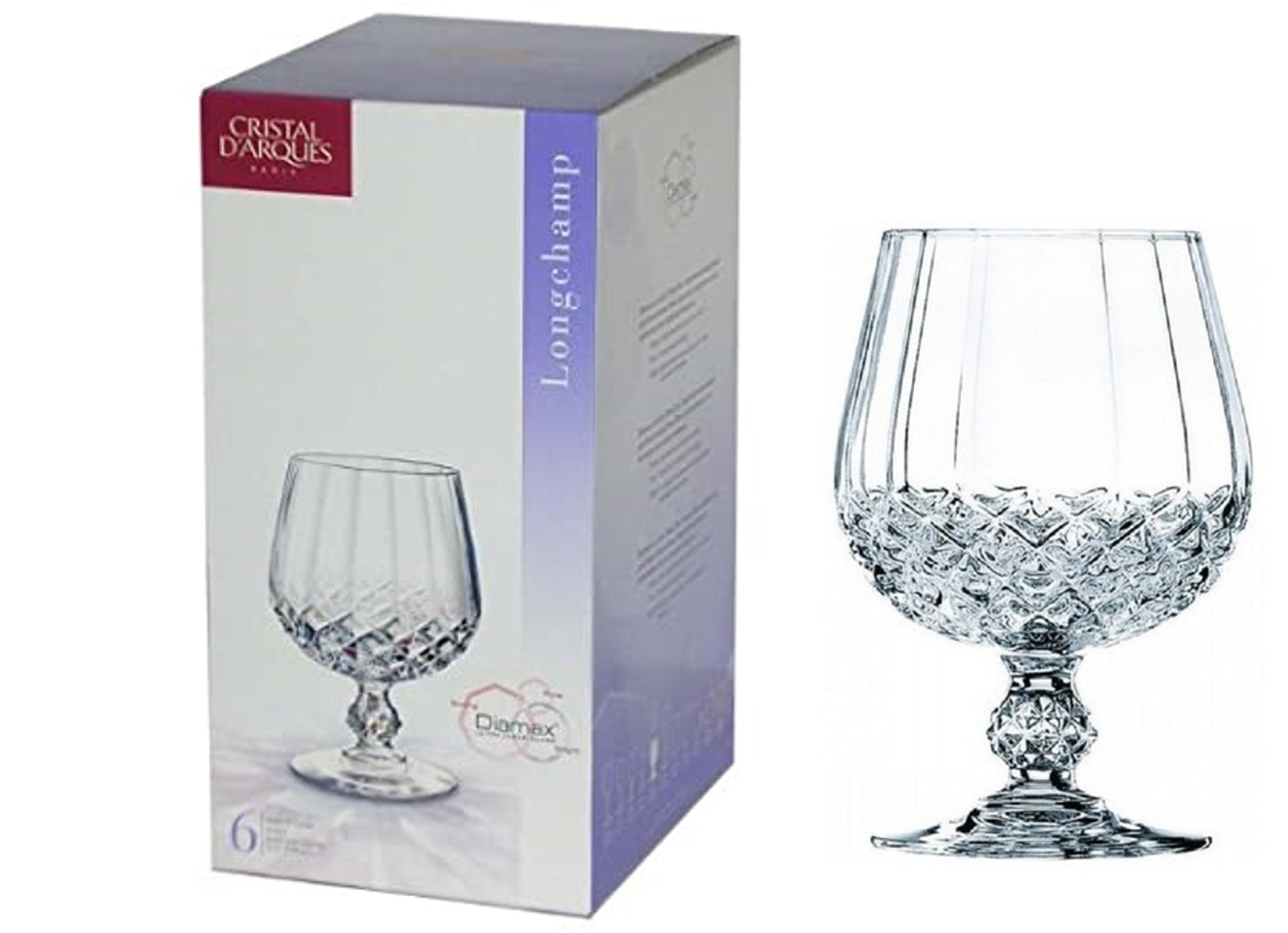 Copas Cognac Longechamp Cristal D'arques