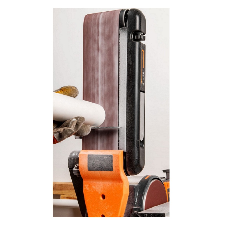 Lijadora de Banda y Disco de 4" x6" 1/2HP de 370W Truper Pul-4x6T para Carpinteros Taller de Carpintería