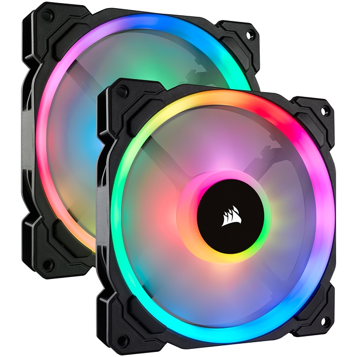 Ventiladores Corsair 2 x 140mm LL140 Led RGB Doble Halo PWM CO-9050074-WW