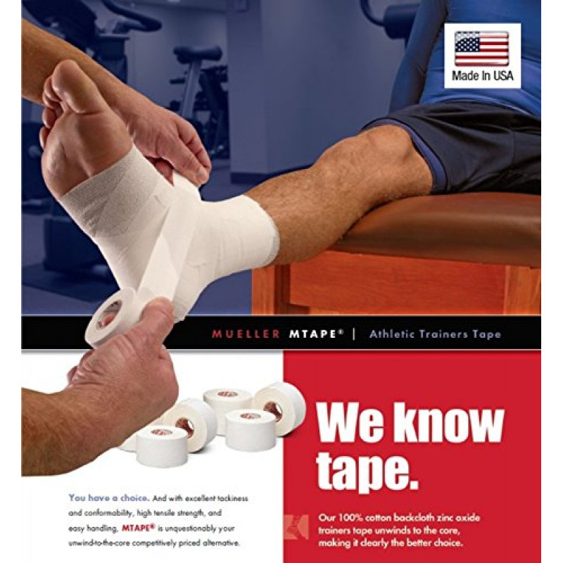 Cinta de Tela Adhesiva Negra Mueller Mtape