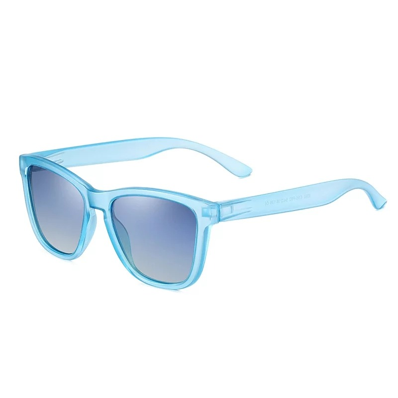 Lentes polarizadas sol marco azul translucido