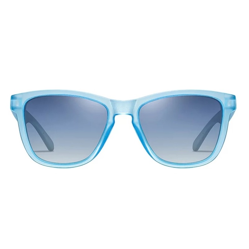 Lentes polarizadas sol marco azul translucido