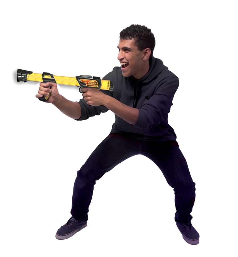 Atomic Power Popper, Paquete de 2 Lanzadores de Proyectiles de esponja