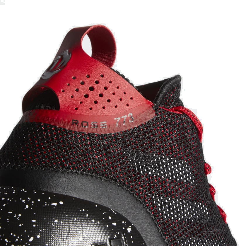 TENIS ADIDAS D ROSE 773 2020 NEGRO/ROJO HOMBRE TALLAS #25 AL #29