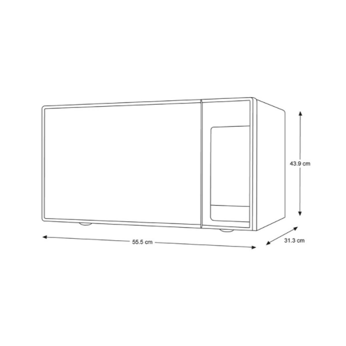 Horno de Microondas con Ceramic Inside Samsung  1.40 Pies MS402MADXBB/AX
