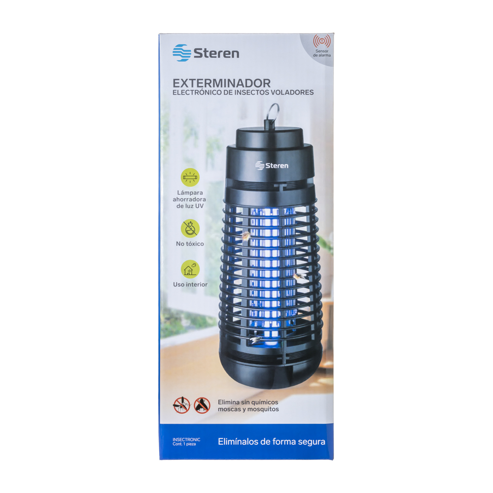Exterminador Eléctrico de Insectos Voladores Steren INSECTRONIC