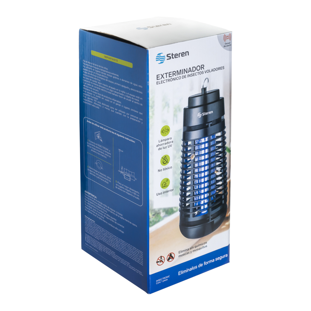 Exterminador Eléctrico de Insectos Voladores Steren INSECTRONIC