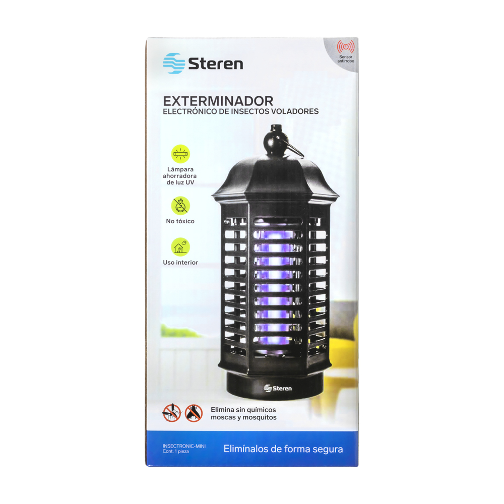 Exterminador Eléctrico de Insectos Voladores Steren INSECTRONIC-MINI