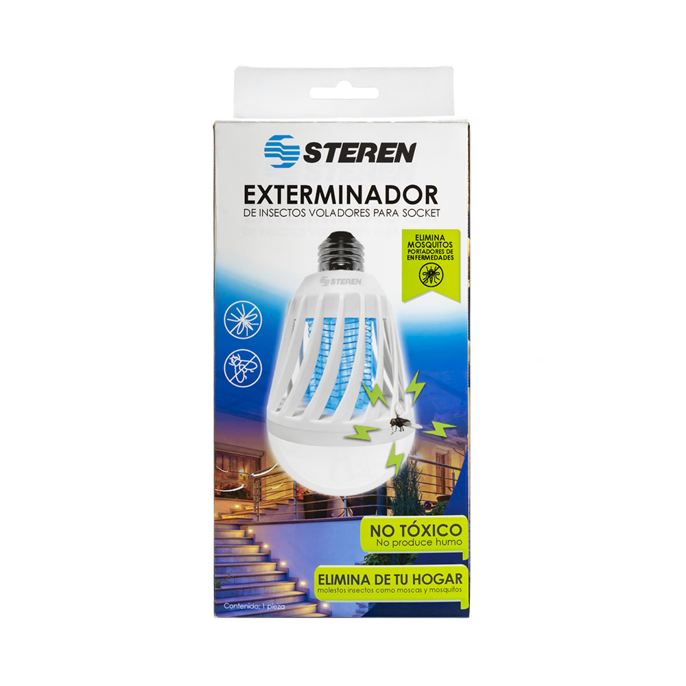 Foco Exterminador de Insectos Voladores Steren LAMTRONIC