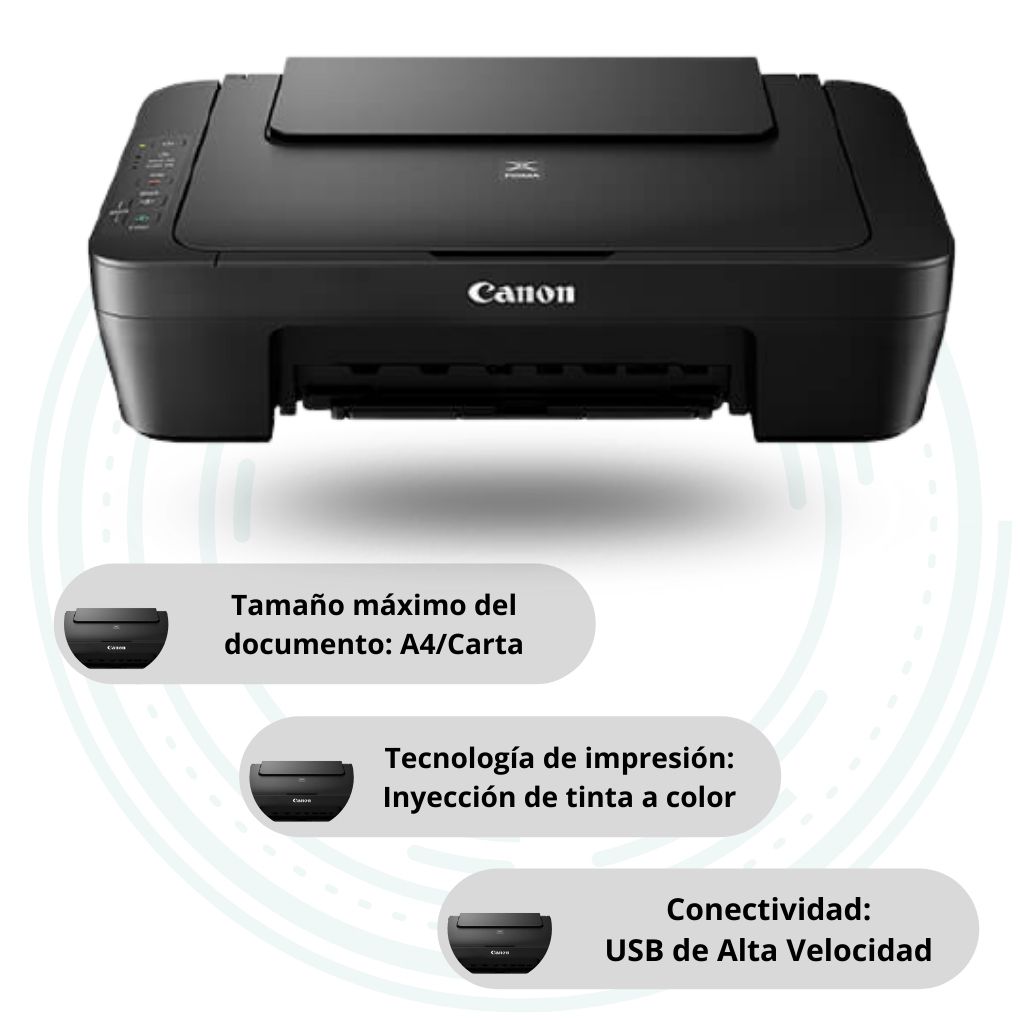 Impresora Multifuncional de tinta Impresora de Inyección de Tinta Color Canon Pixma MG2510