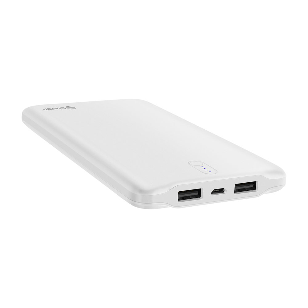 Batería de Respaldo Power Bank Steren con 12,000 mAh y 2 Salidas USB MOV-1010
