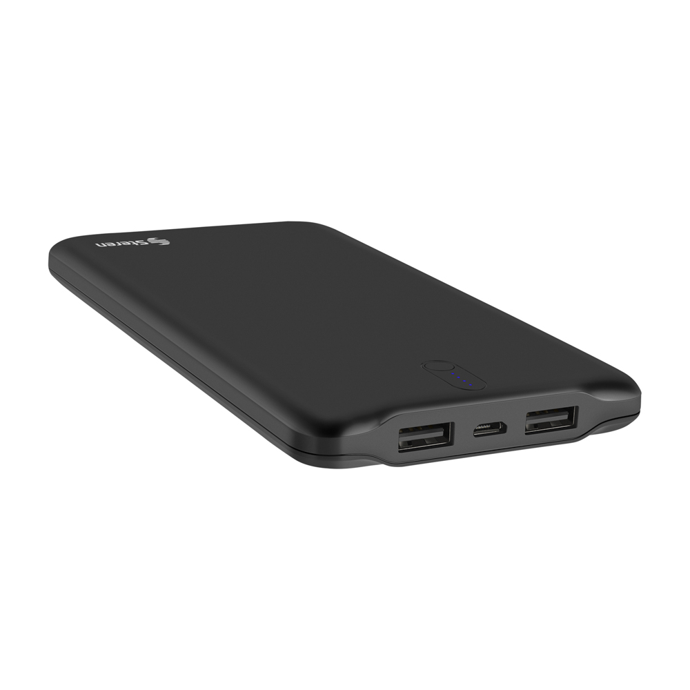 Batería de Respaldo Power Bank Steren con 12,000 mAh y 2 Salidas USB MOV-1010