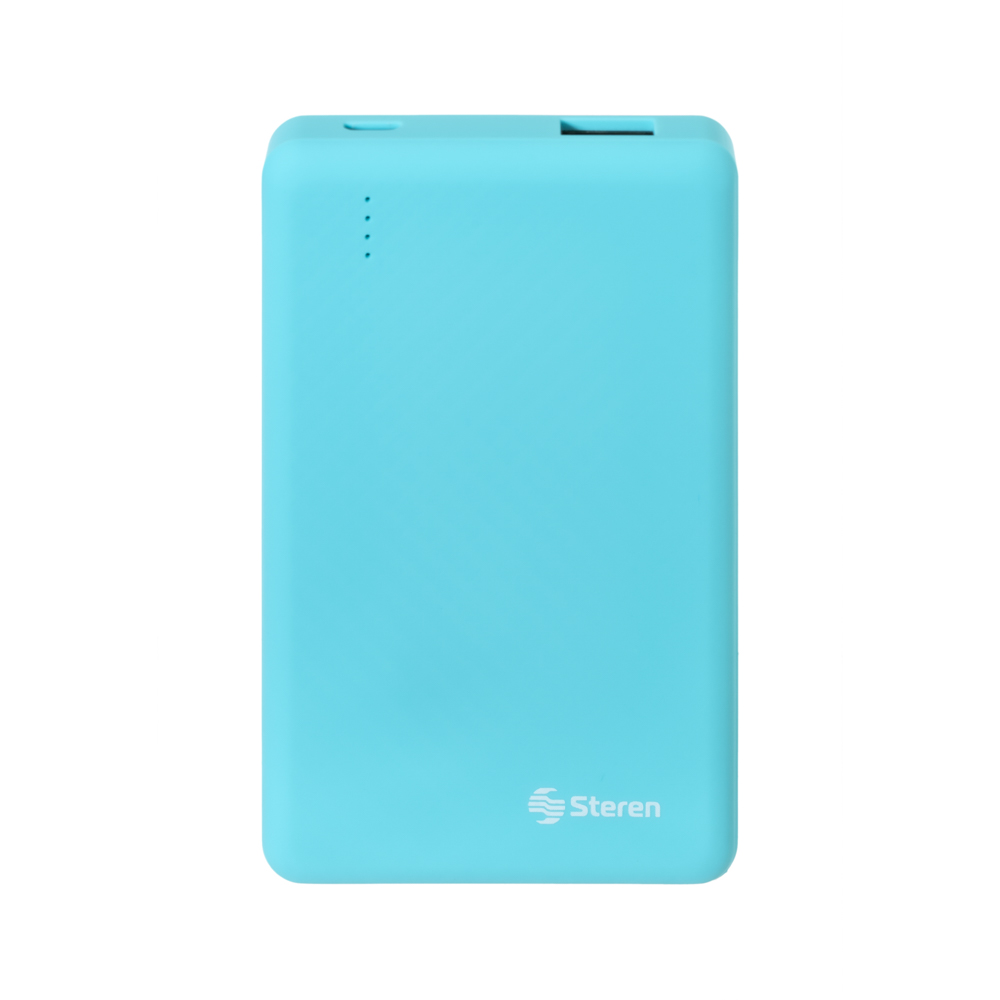 Batería de Respaldo Power Bank Steren con 5,000 mAh y Salida USB MOV-1058 Texturizada