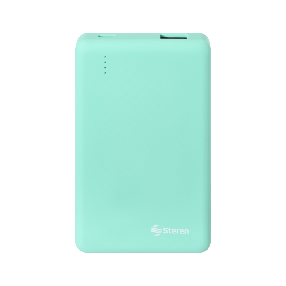 Batería de Respaldo Power Bank Steren con 5,000 mAh y Salida USB MOV-1058 Texturizada