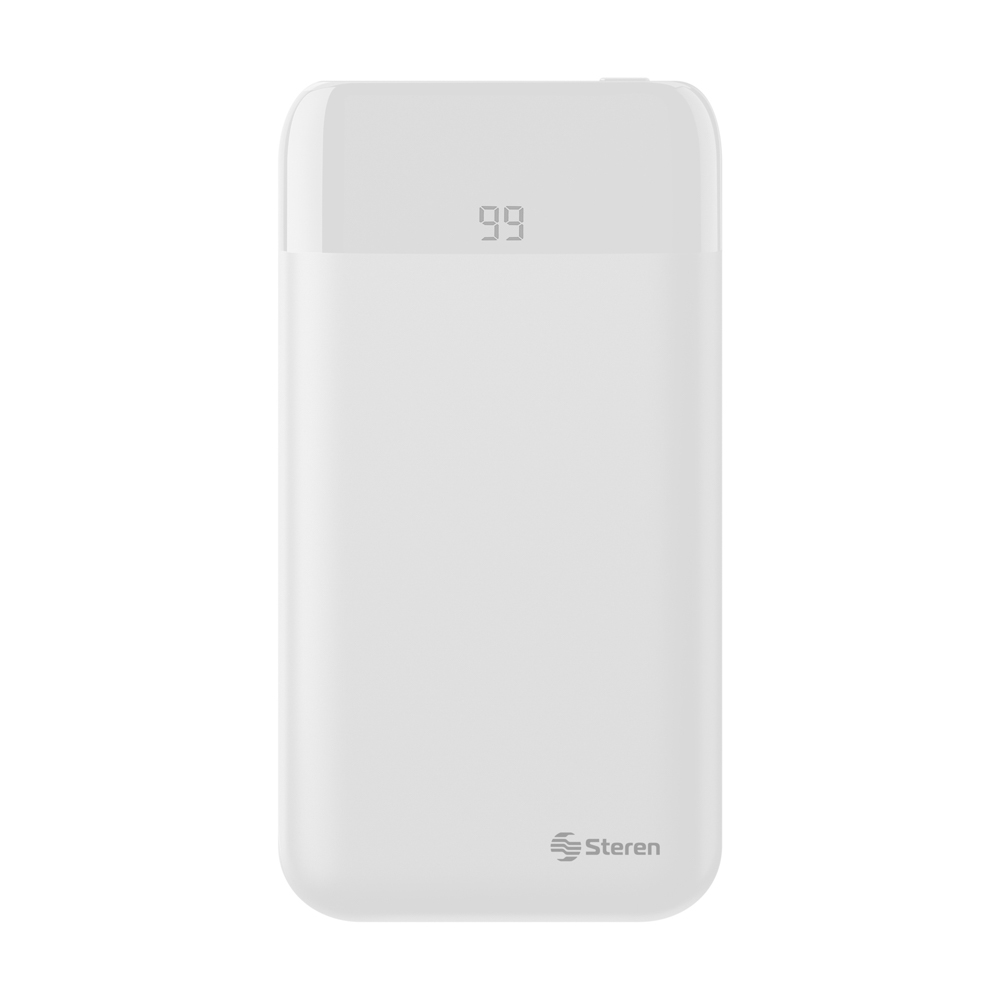 Batería de Respaldo Power Bank Steren con 8,000 mAh y 2 Salidas USB MOV-1010
