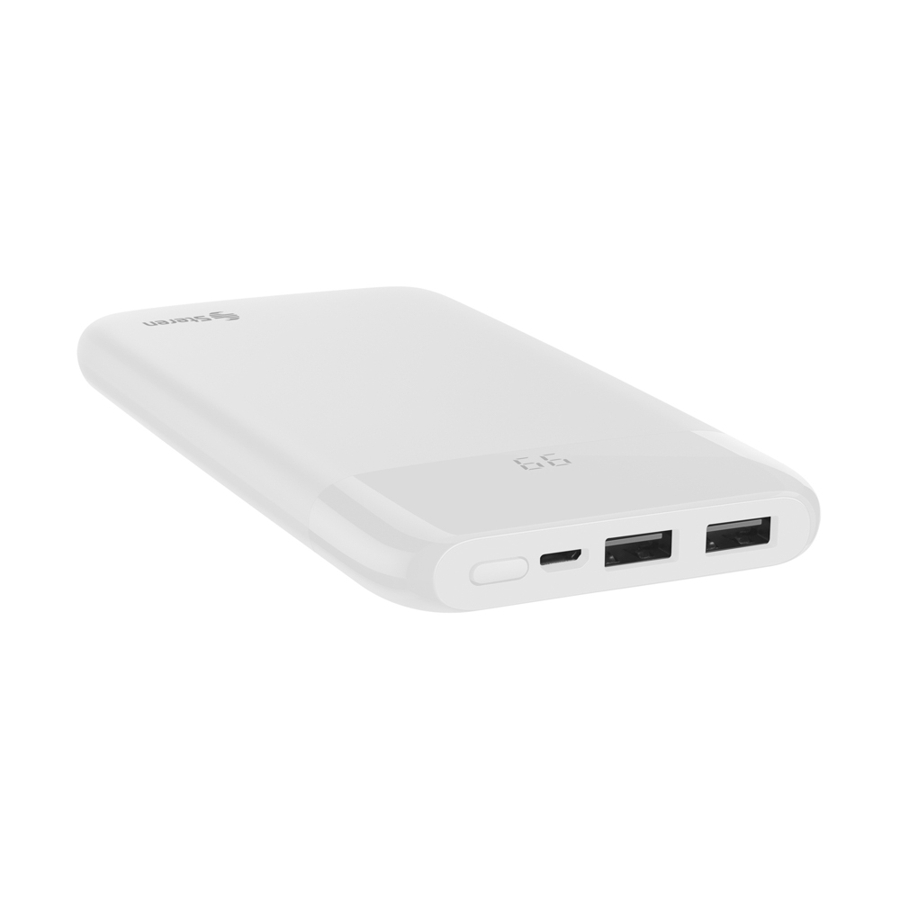 Batería de Respaldo Power Bank Steren con 8,000 mAh y 2 Salidas USB MOV-1010
