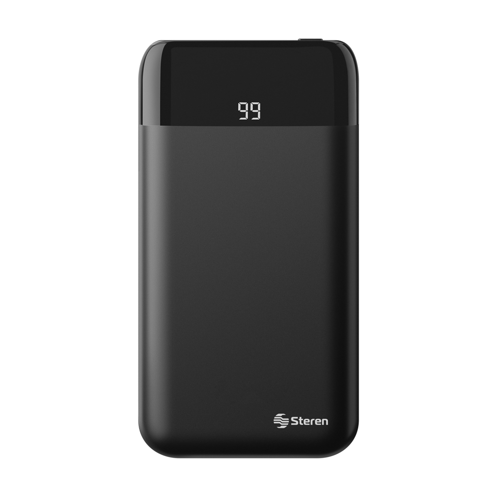 Batería de Respaldo Power Bank Steren con 8,000 mAh y 2 Salidas USB MOV-1010
