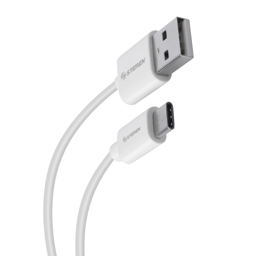 Cable Tipo C a USB Steren de 1 m de Largo USB-398