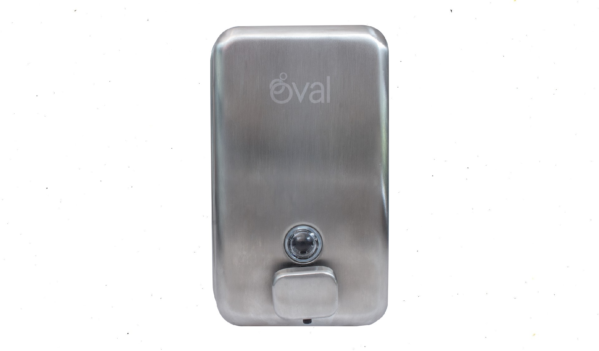 Dispensador Oval para Jabón liquido o Gel antibacterial en Acero Inoxidable 1 Lt