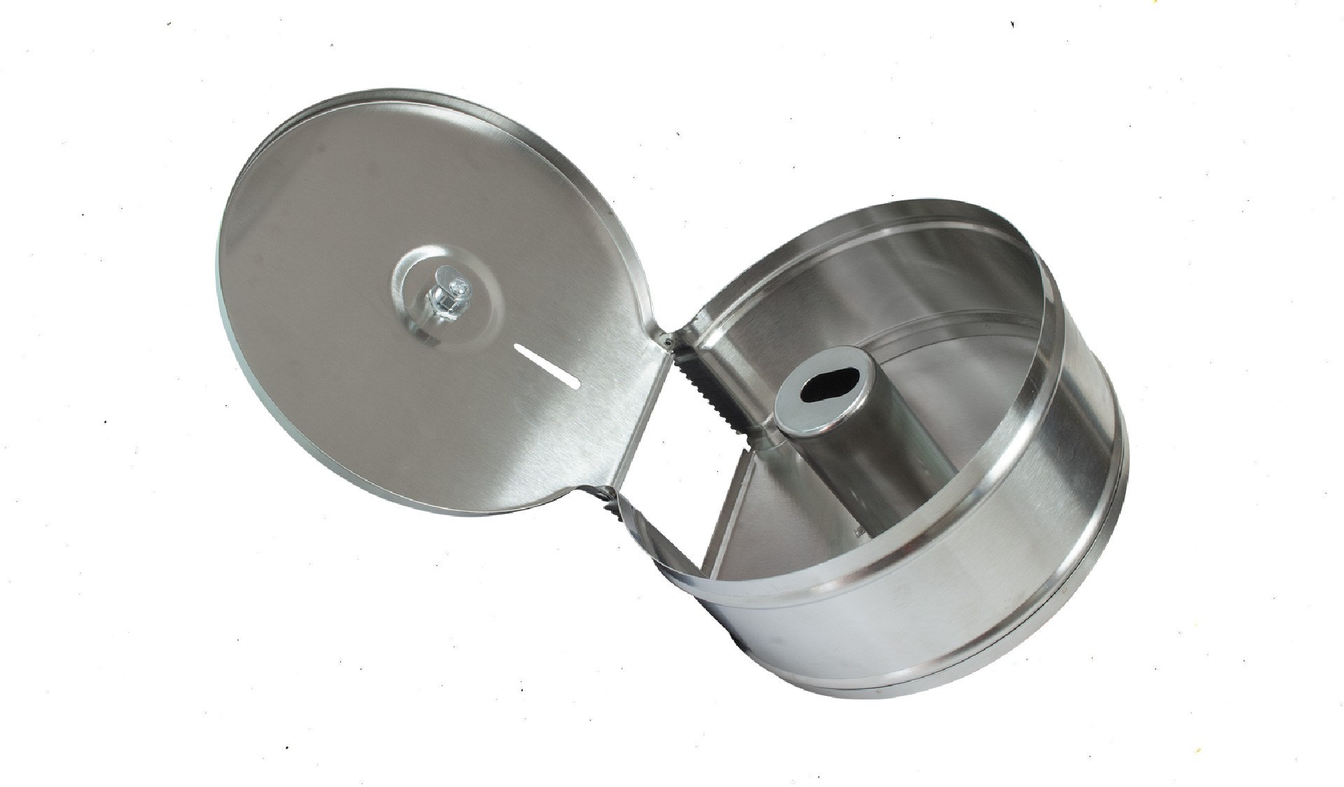 Despachador para Papel Higiénico Jumbo Oval en Acero Inoxidable de 600 Mts 