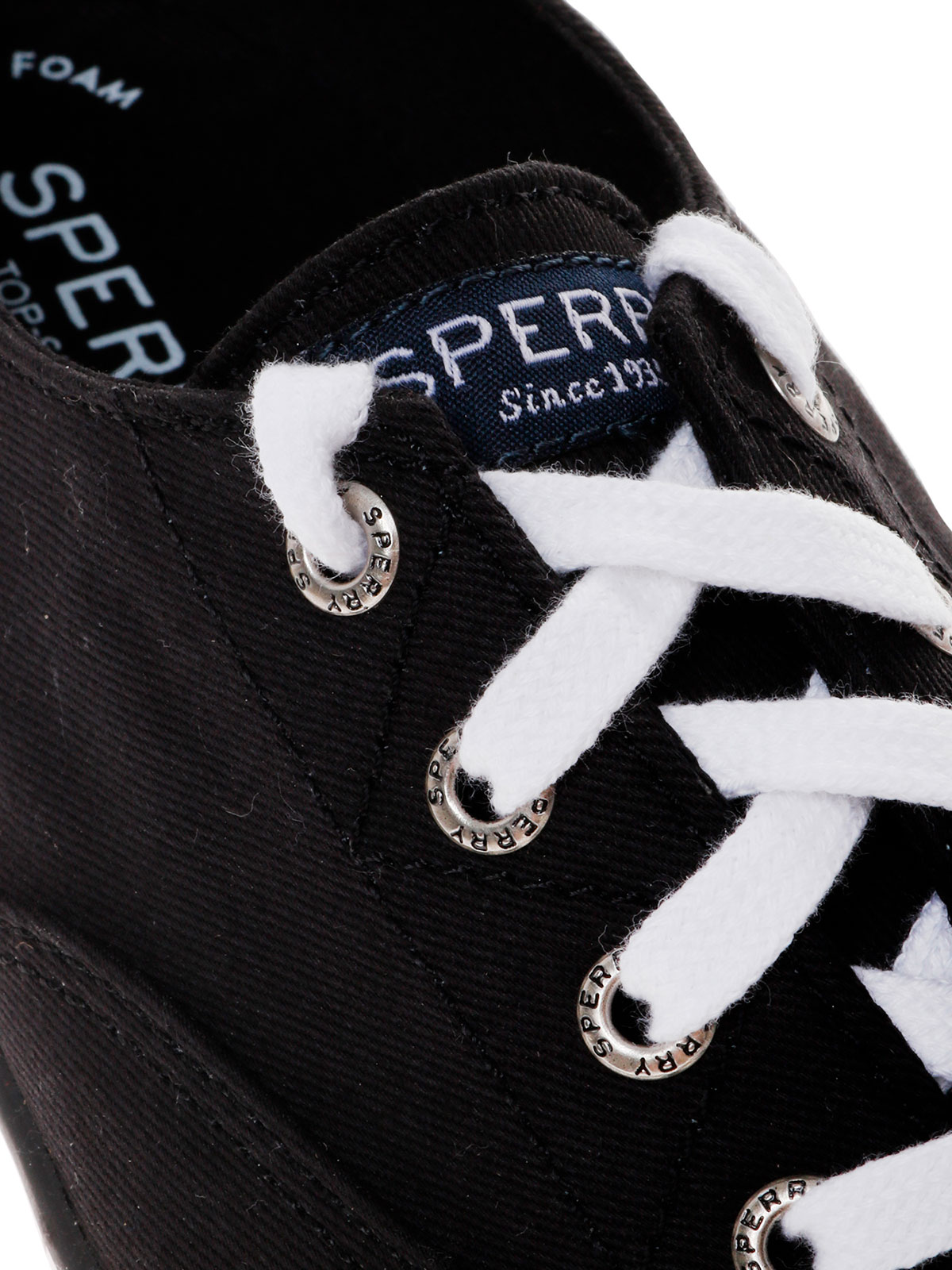 Tenis Sperry Mujer Striper Ll Negro STS97627